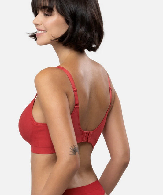 Underoutfit- 460 The Perfect Neckline Bra, size Small Red