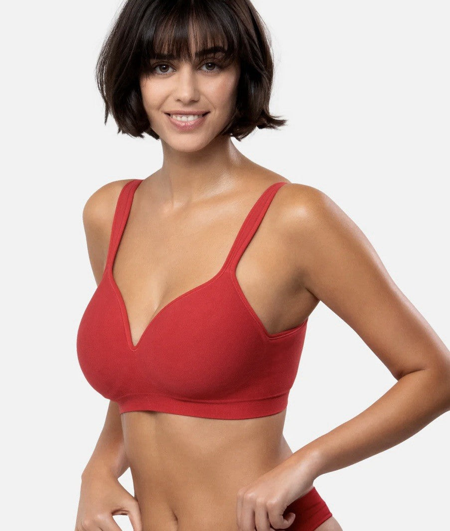 Underoutfit- 460 The Perfect Neckline Bra, size XL Red