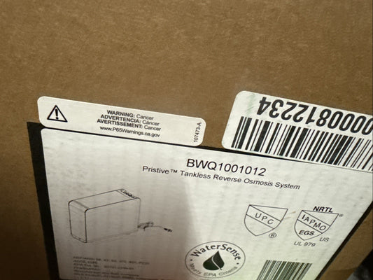 Brizo Pristive BWQ1001012 Tankless 6-Stage RO System Under Sink 120V