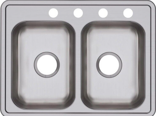 Elkay D225194 Dayton 25" Drop In Double Basin Stainless Steel