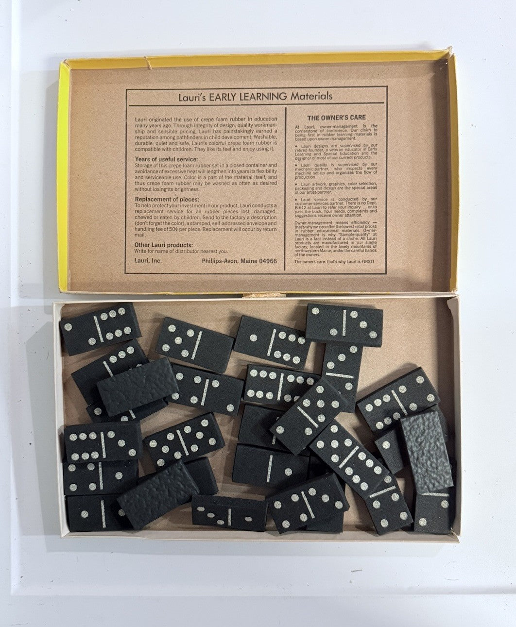 Vintage Lauri Rubber Dominoes -2412