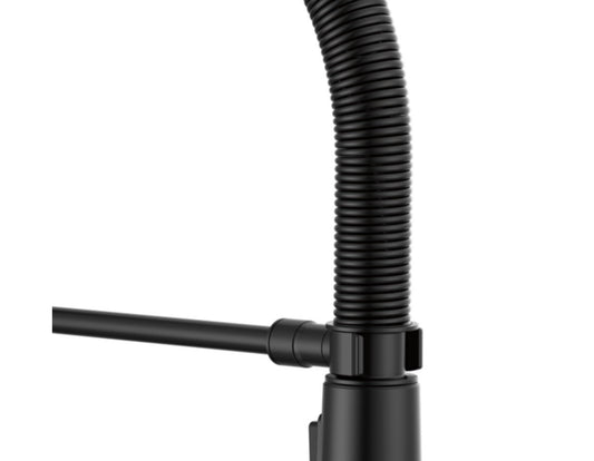 Delta 18829-BL-DST Rhett Single-Hole Pull-Down Kitchen Faucet Matte Black