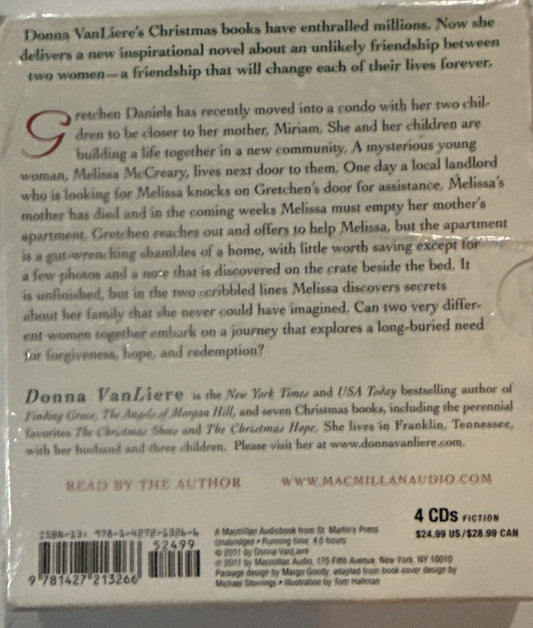 The Christmas Note by Donna VanLiere (2011, Compact Disc, Unabridged)- Sealed