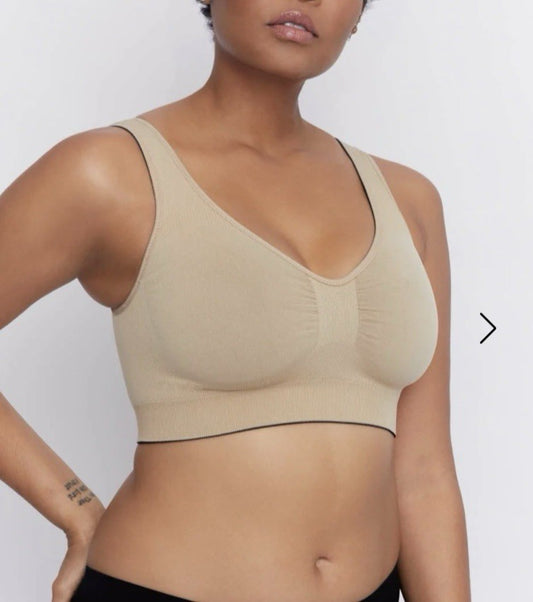 Underoutfit Everyday Comfort Reversible Bralette -452, Size 3XL - black/sand