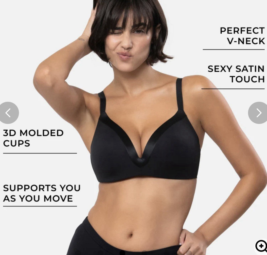 Underoutfit The Satin Grace -1258 (3D molded) Black, size small
