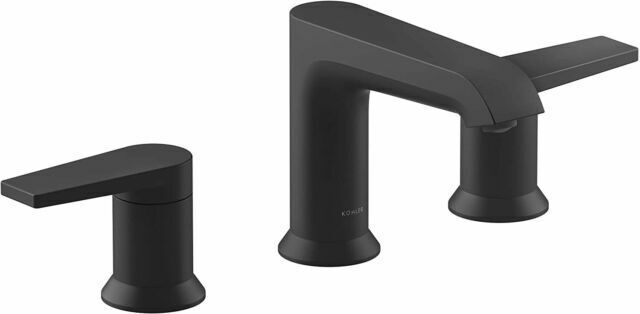 Kohler 97093-4-bl Hint Widespread Bathroom Sink Faucet, 1.2gpm