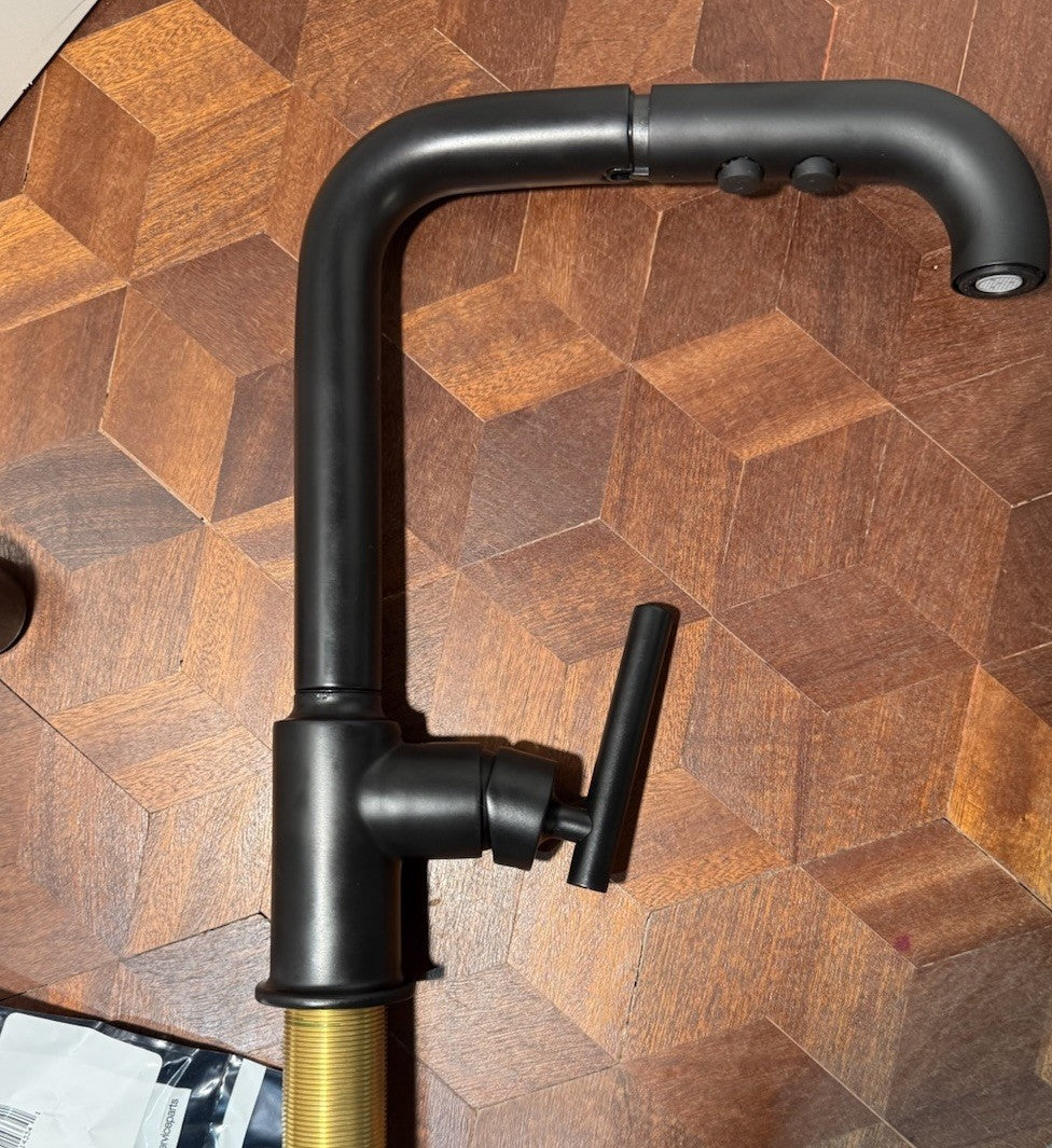 Kohler Purist Single-Hole Kitchen Faucet – Matte Black – K-7505-BL