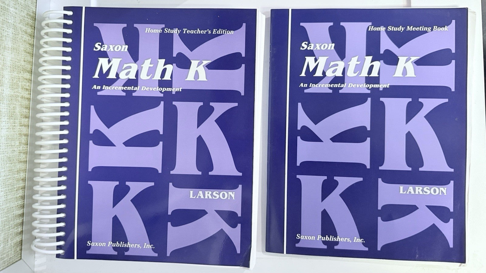 Saxon Math Homeschool Kindergarten, Teacher’s Manual & Meeting Book
