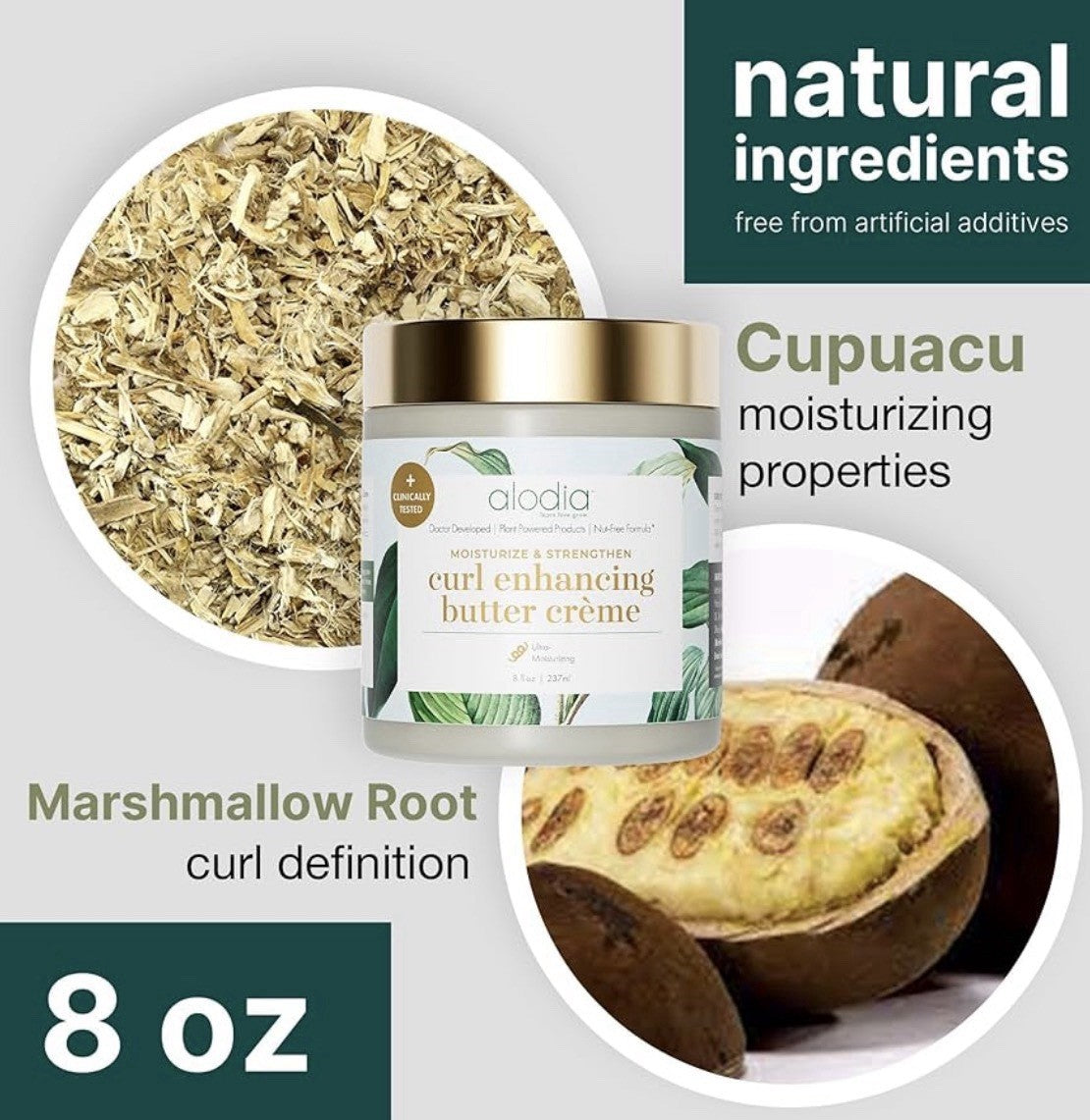 Alodia Curl Enhancing- Anti Breakage Nourishing Butter Cream -8oz