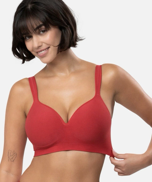 Underoutfit- 460 The Perfect Neckline Bra, size 3XL  Red