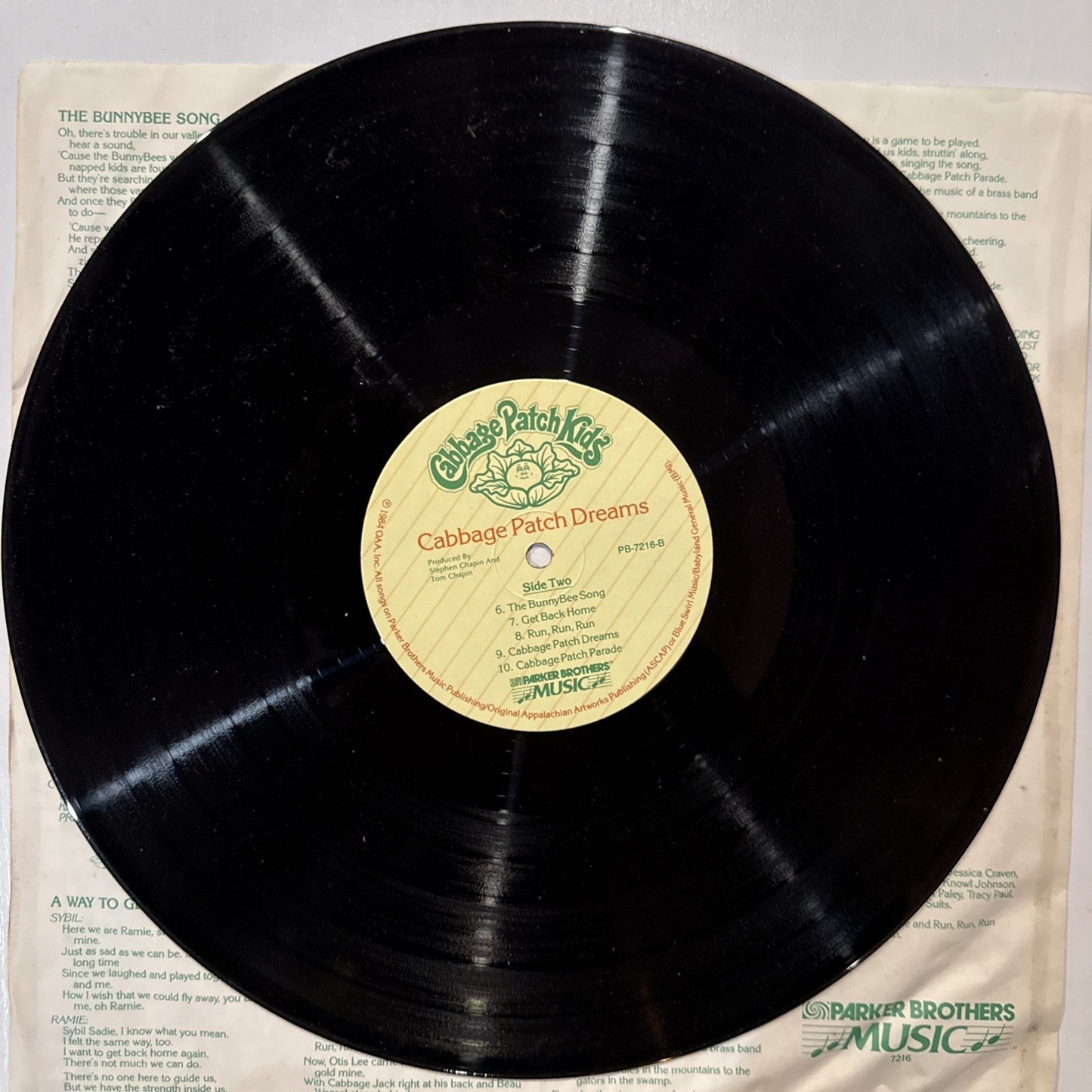 Cabbage Patch Kids Cabbage Patch Dreams 1984 Vinyl LP Record Album