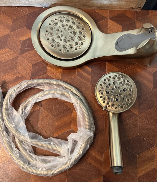 Delta HydroRain H2Okinetic 5-Setting Two-in-One Shower Head -  Champagne Bronze