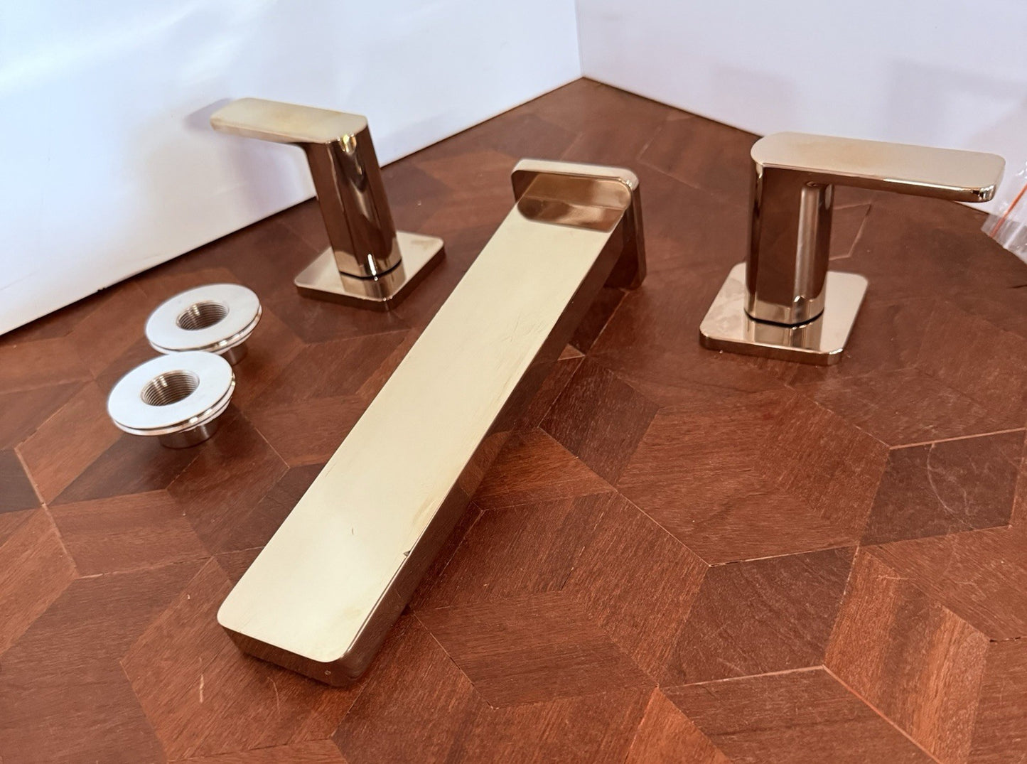 Kohler K-T23491-4-AF Parallel Wall-Mount Tub Filler Trim Vibrant French Gold
