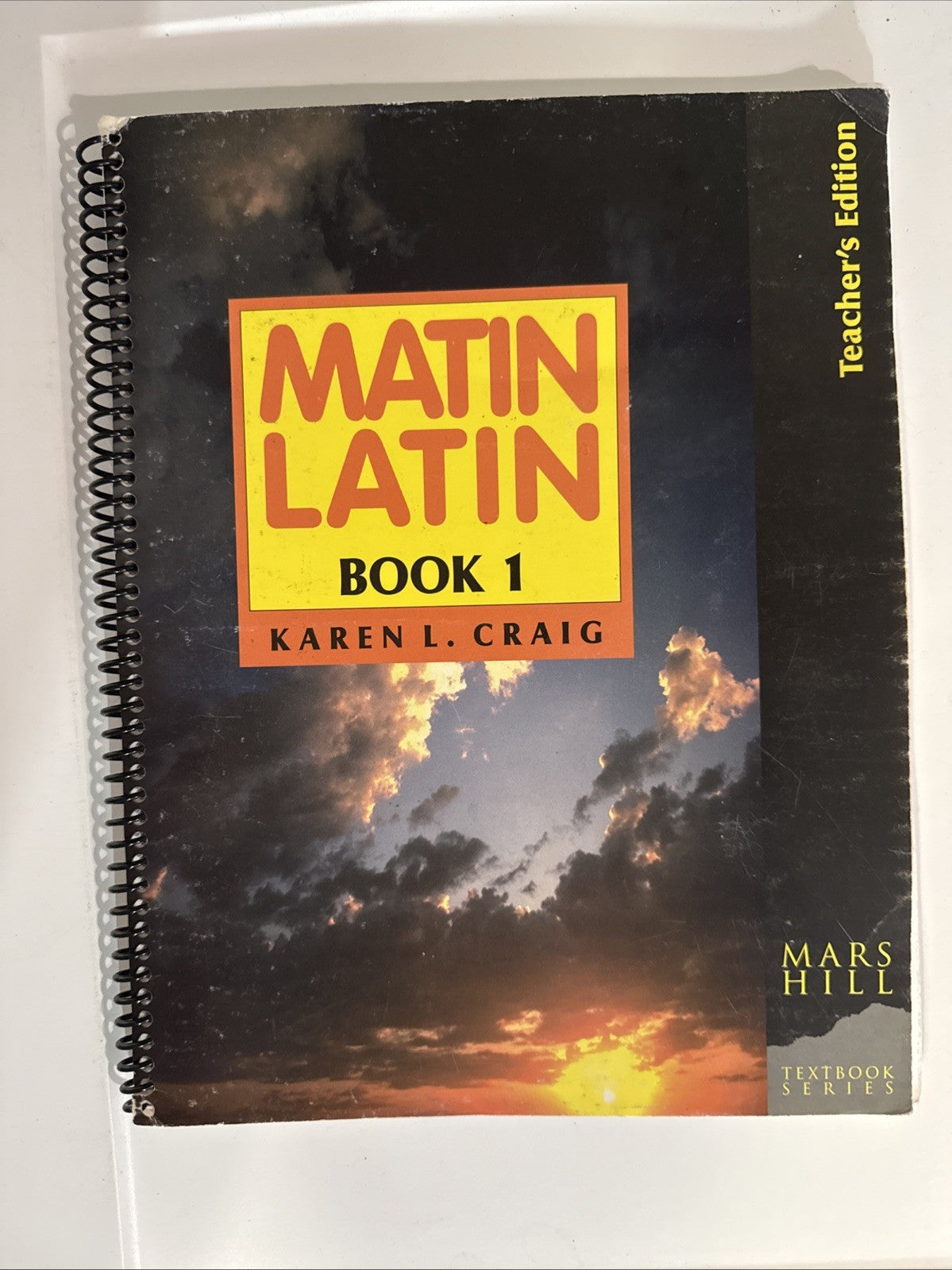 BOOK: Matin Latin Book 1 Karen Craig Teachers Edition 1999 Textbook Series