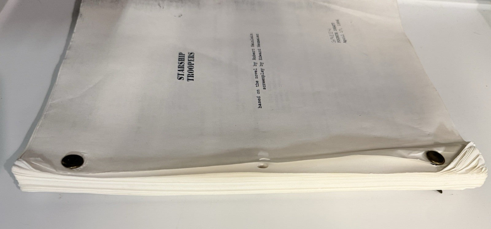 StarShip Troopers - Fourth Draft April 17, 1996