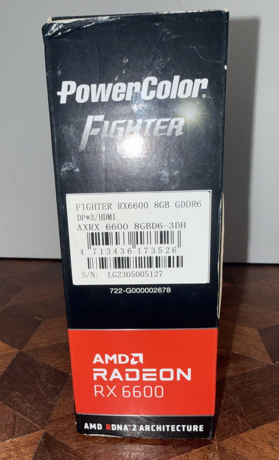 NEW PowerColor Fighter Radeon RX 6600 8GB GDDR6 Graphics Card AXRX 6600 8GBD6-3D
