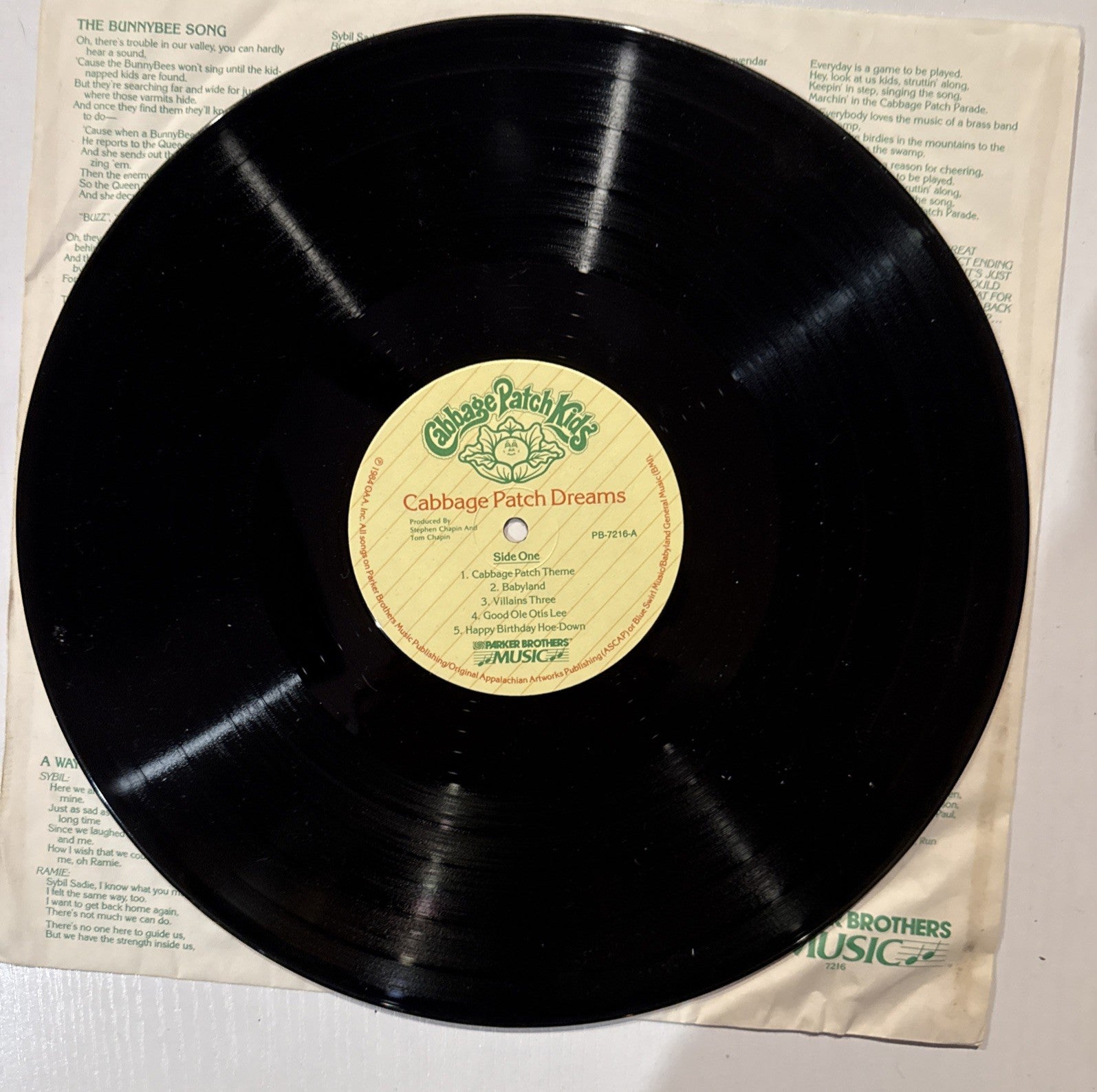Cabbage Patch Kids Cabbage Patch Dreams 1984 Vinyl LP Record Album