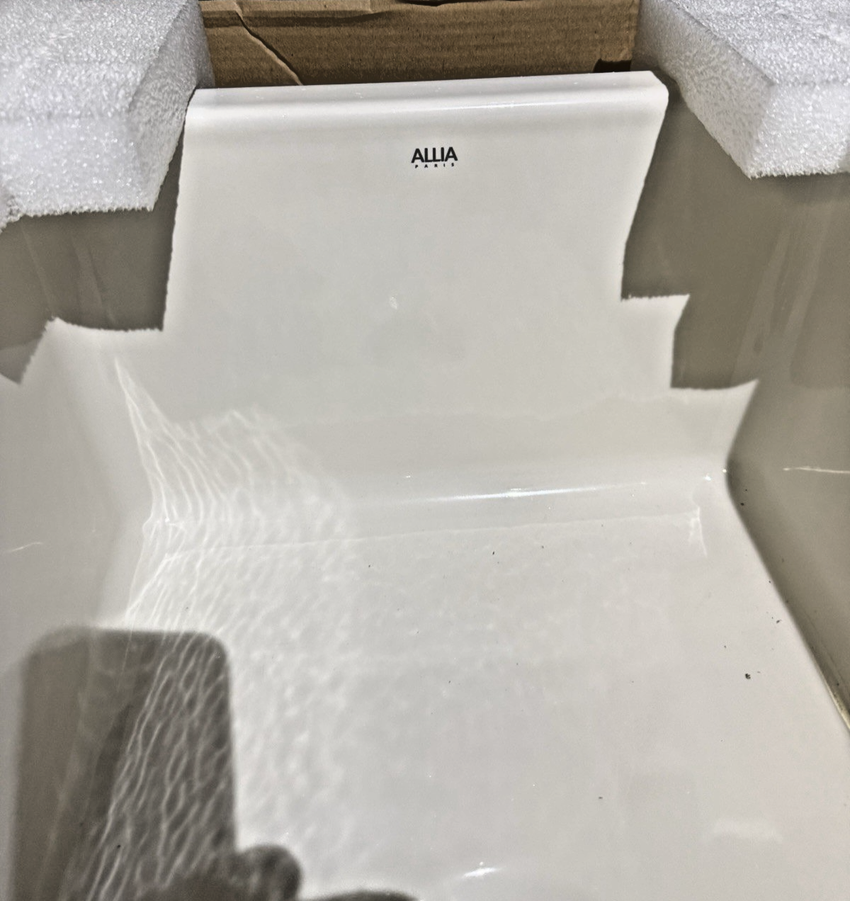 ROHL 6497-00 Allia 34" Fireclay Undermount Single Bowl Kitchen Sink – White