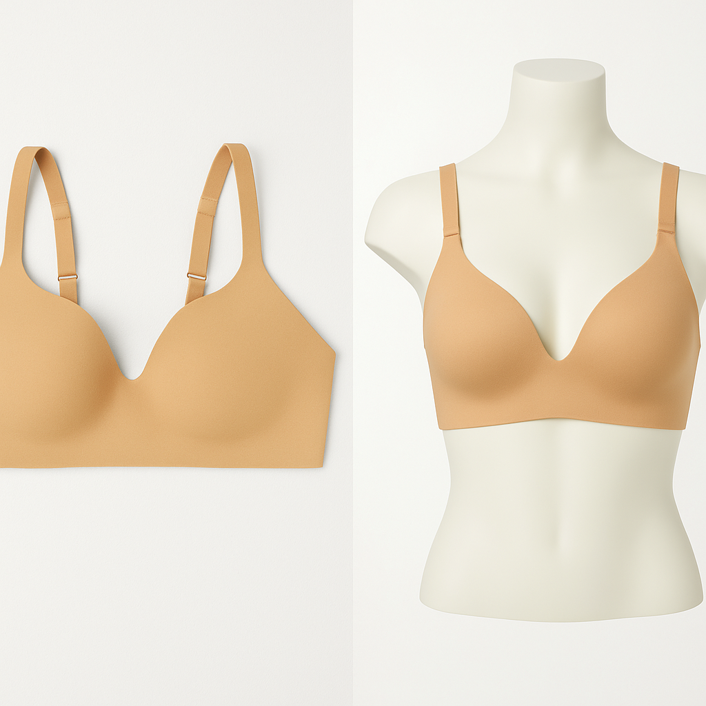Underoutfit- 460 The Perfect Neckline Bra, size 3XL - coffee