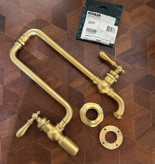 Kohler K-99259-2MB Artifacts faucet paired with 99270-2mb-pot filler