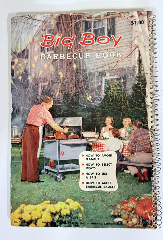 Vintage BIG BOY BARBECUE BOOK 1957 Edition Full Color Grill Cookbook Recipes