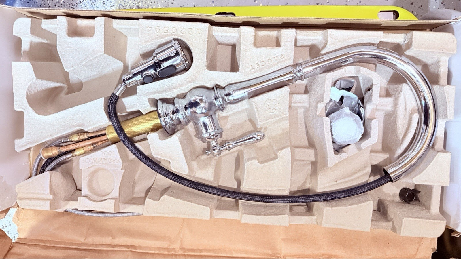 KOHLER Artifacts Single-Handle Pull-Down Kitchen Faucet- 99259-CP