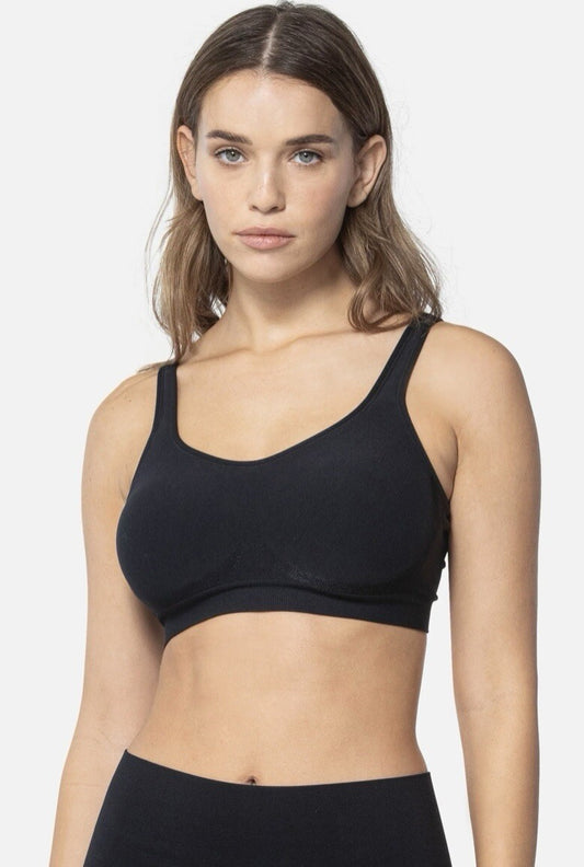 Underoutfit The Comfort Shaping Bra w/ adjustable straps 459- size Sm, Black