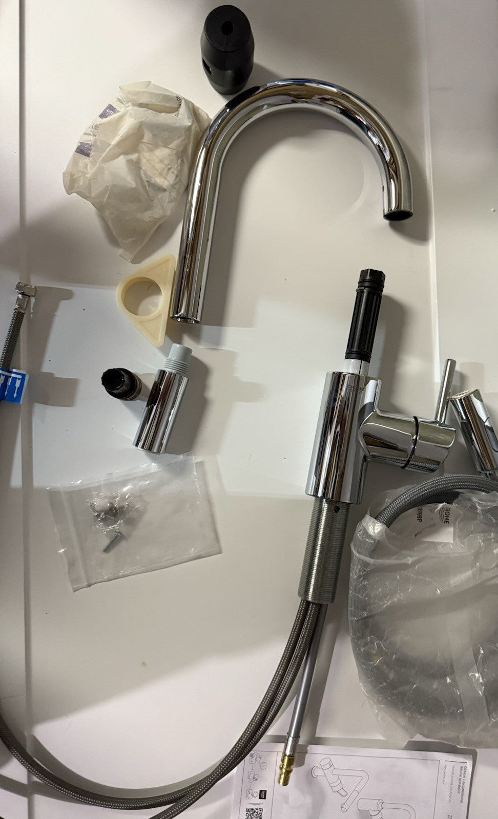 GROHE Concetto Pull-Down Kitchen Faucet – StarLight Chrome – 31479001