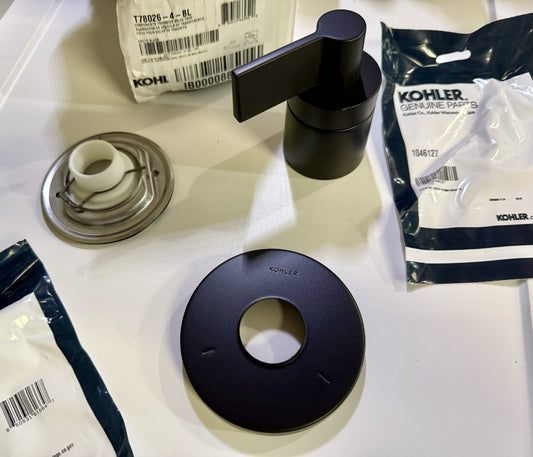 Kohler K T78026 4 BL Matte Black 6 Function Diverter Trim No Valve Included