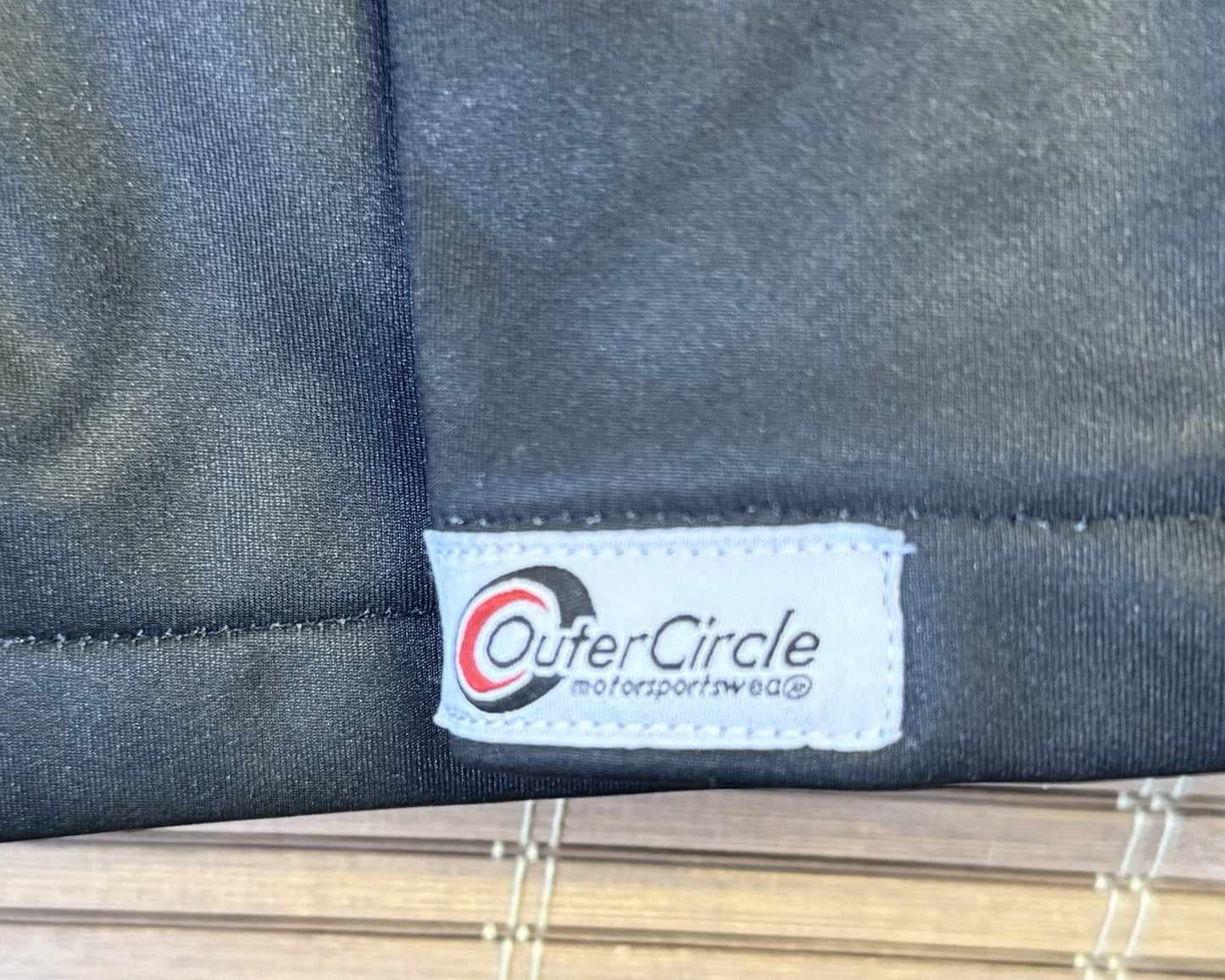 Outer circle-Yamaha Black Soft Shell Jacket Full Zip Size Med