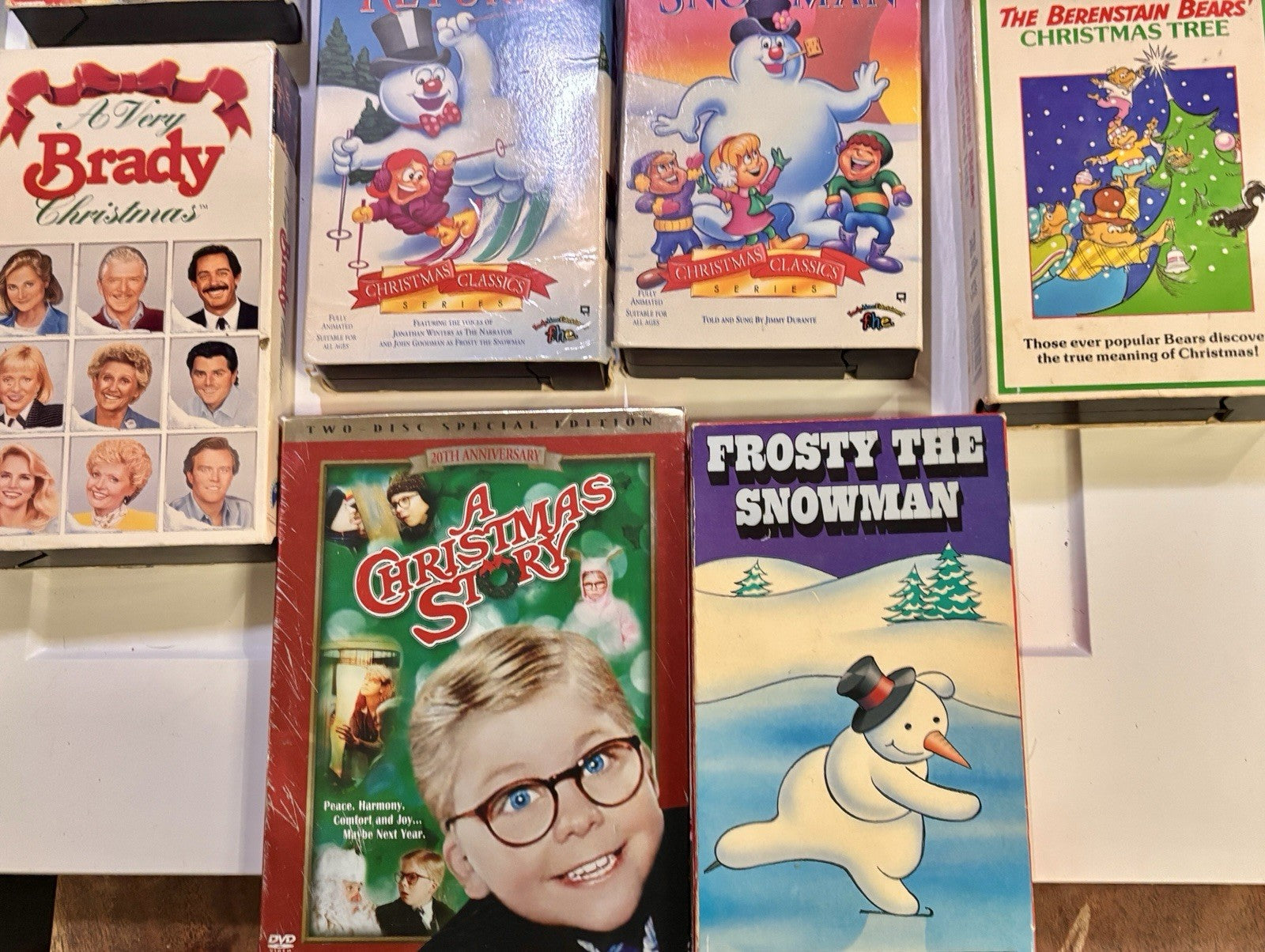 Christmas VHS Lot of 14 Animated Movies Shows Kids Winter Holidays Children’s TV