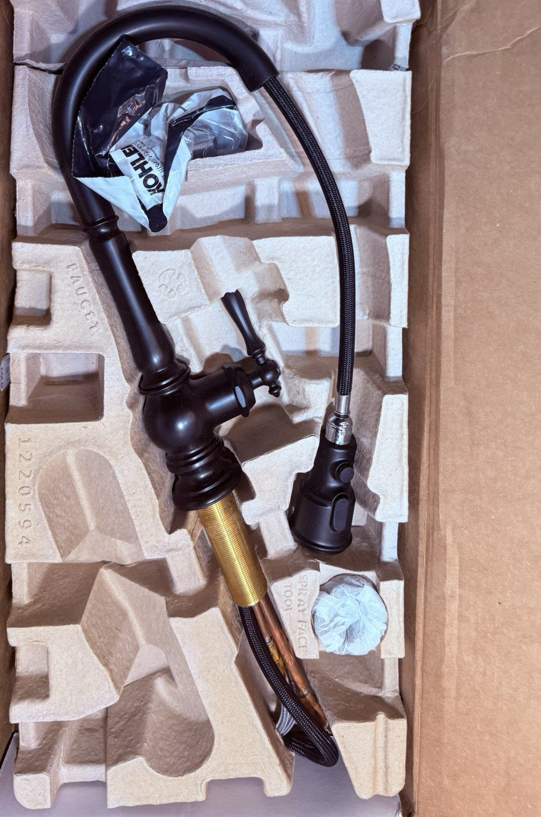 Kohler K-99261-BL Artifacts Pull-Down Kitchen Faucet — Matte Black
