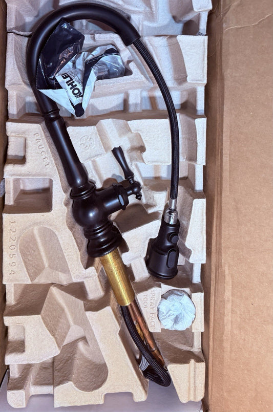 Kohler K-99261-BL Artifacts Pull-Down Kitchen Faucet — Matte Black