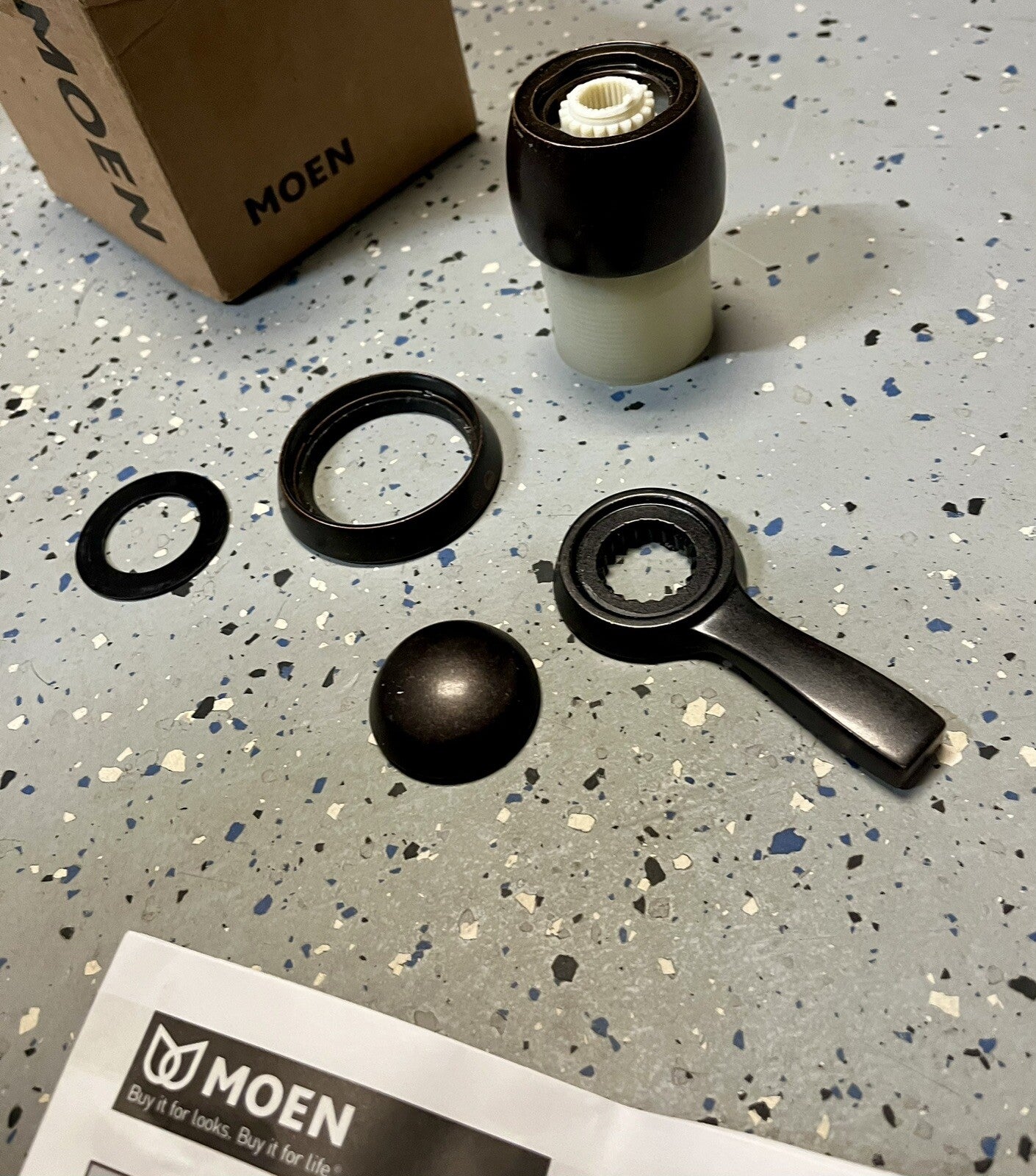 Moen T46920ORB Shower Trim Kit – Oil-Rubbed Bronze, Weymouth Lever Handle