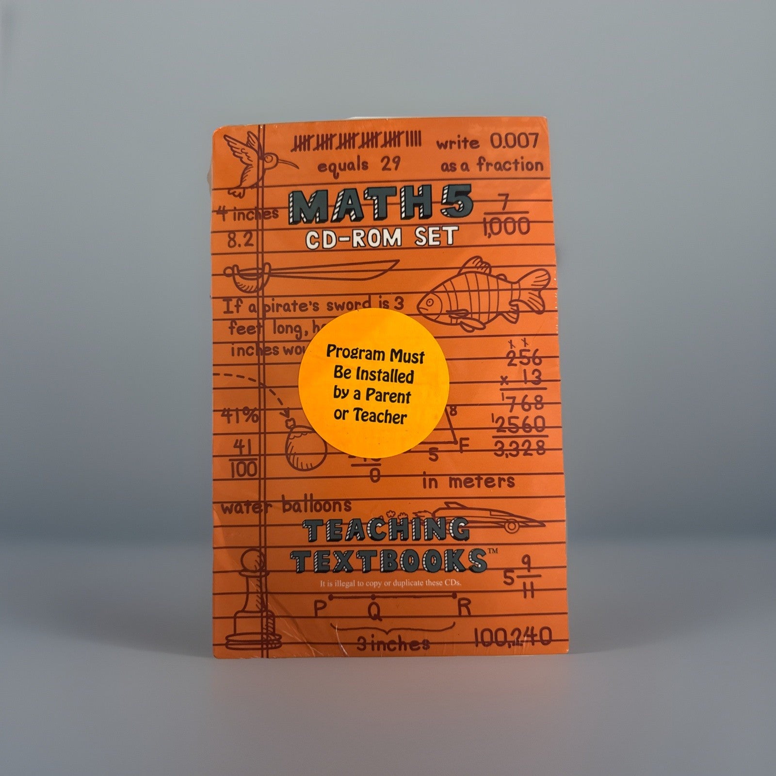Teaching Textbooks Math 5 CD-ROM Set- (Sealed)