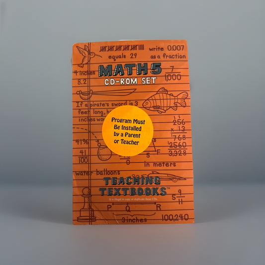 Teaching Textbooks Math 5 CD-ROM Set- (Sealed)
