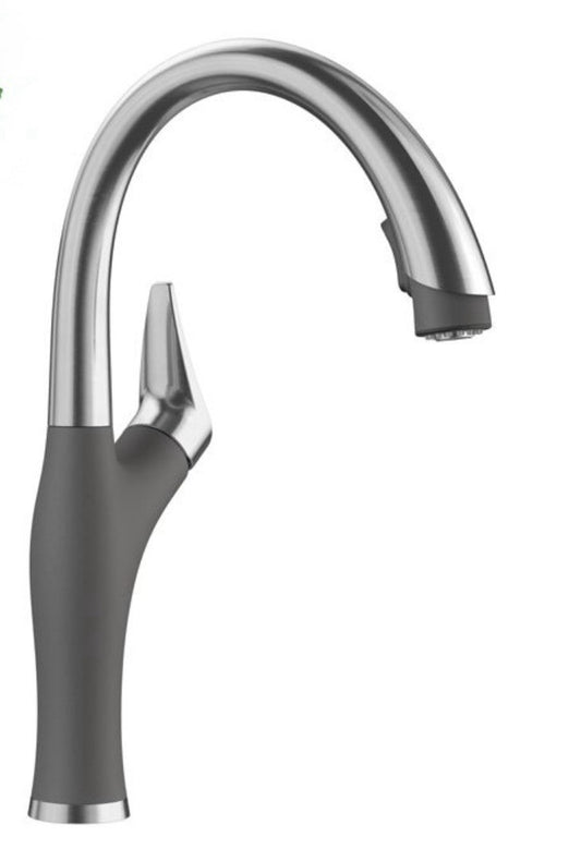 Blanco Artona Kitchen Faucet 1.5 GPM 442033 PVD Steel / Cinder