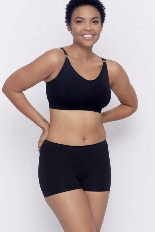 Underoutfit Smoothing at Waist Boyshort - 330,  size Large black