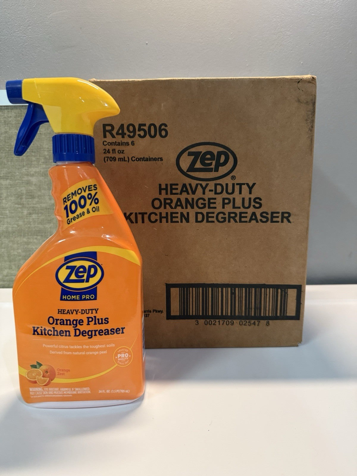 Zep Orange Plus Heavy-Duty Kitchen Degreaser 24oz (6-Pack) – Grease Cutter Spray