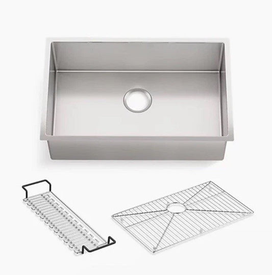 Kohler K-5409-NA 29" Undermount Single Bowl Kitchen Sink Stainless Steel