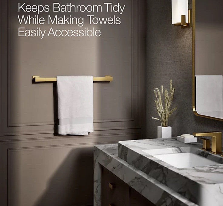 Kohler 26634-2MB  Honesty 24” Towel Bar- Brushed Moderne Brass