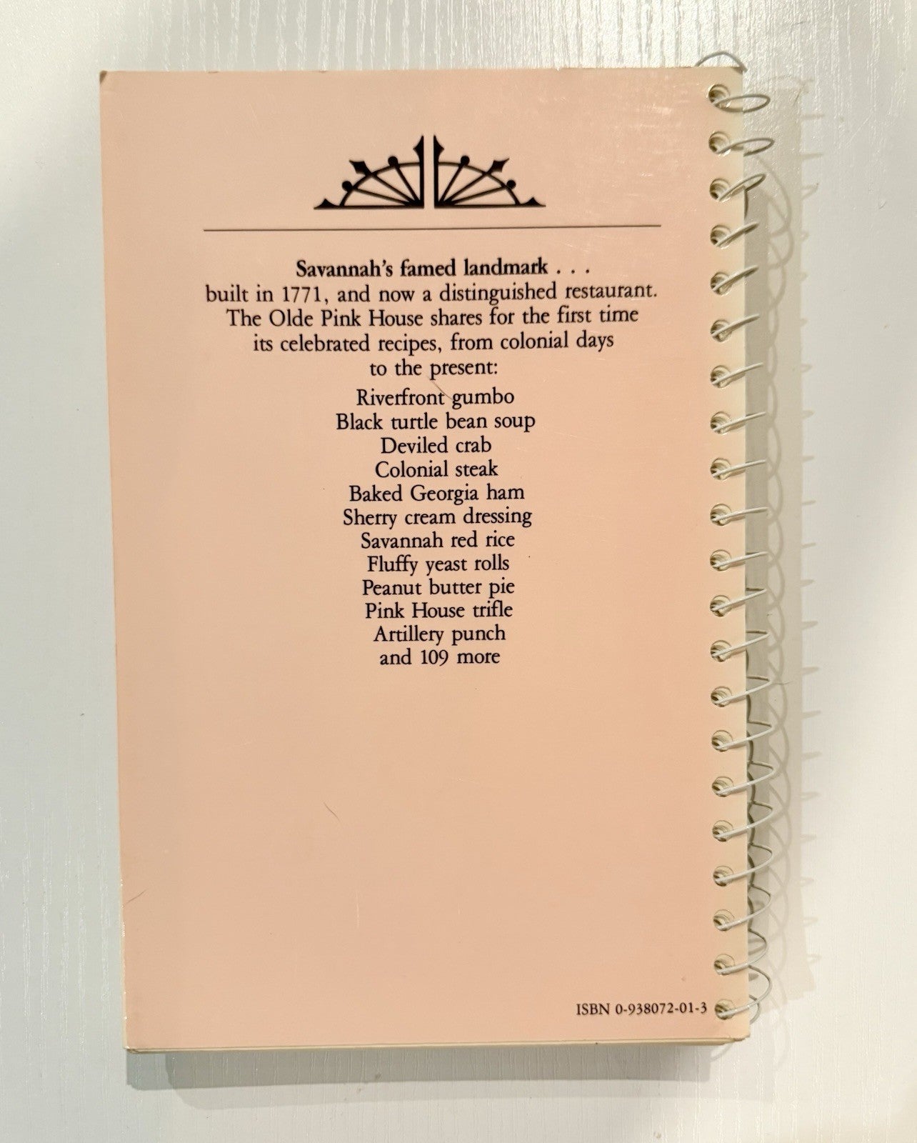 Collection Of Secret Recipes from the Olde Pink House Savannah 1982