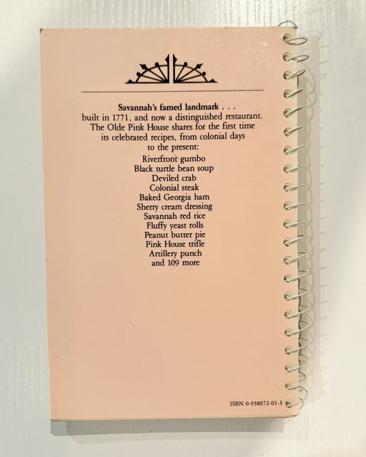 Collection Of Secret Recipes from the Olde Pink House Savannah 1982