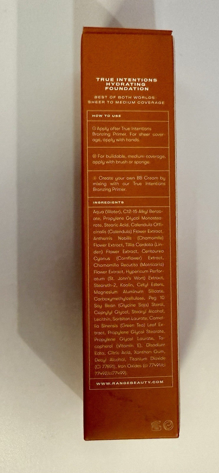 Range Beauty True Intentions Hydrating Foundation-Boardwalk after 6