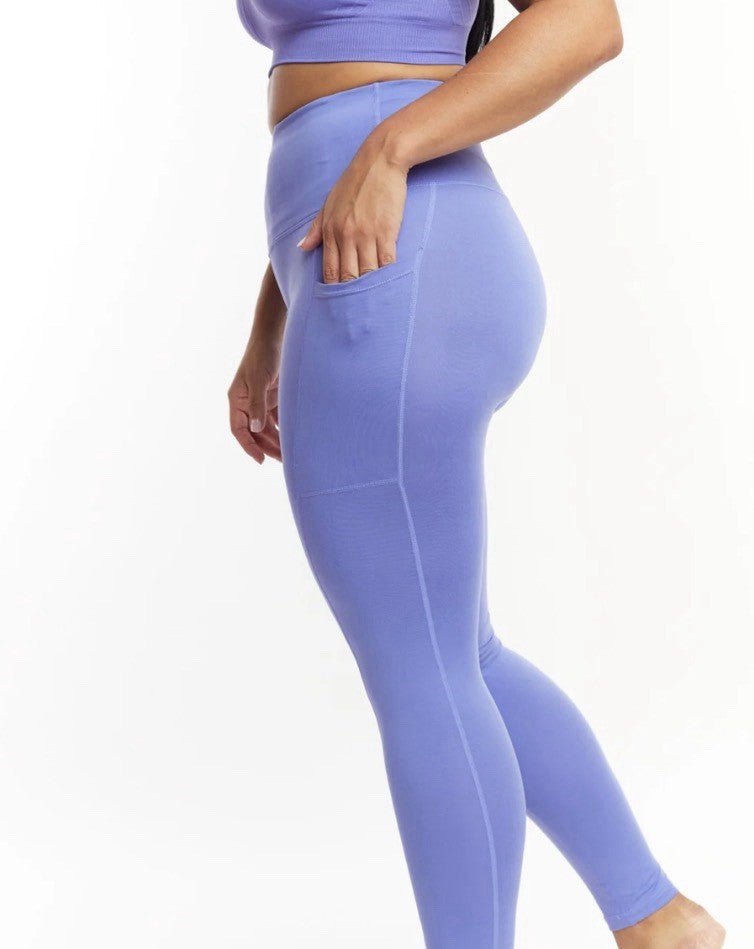 NowSunday Ultrasoft Legging w Pocket - 1078 Size 2XL Purple