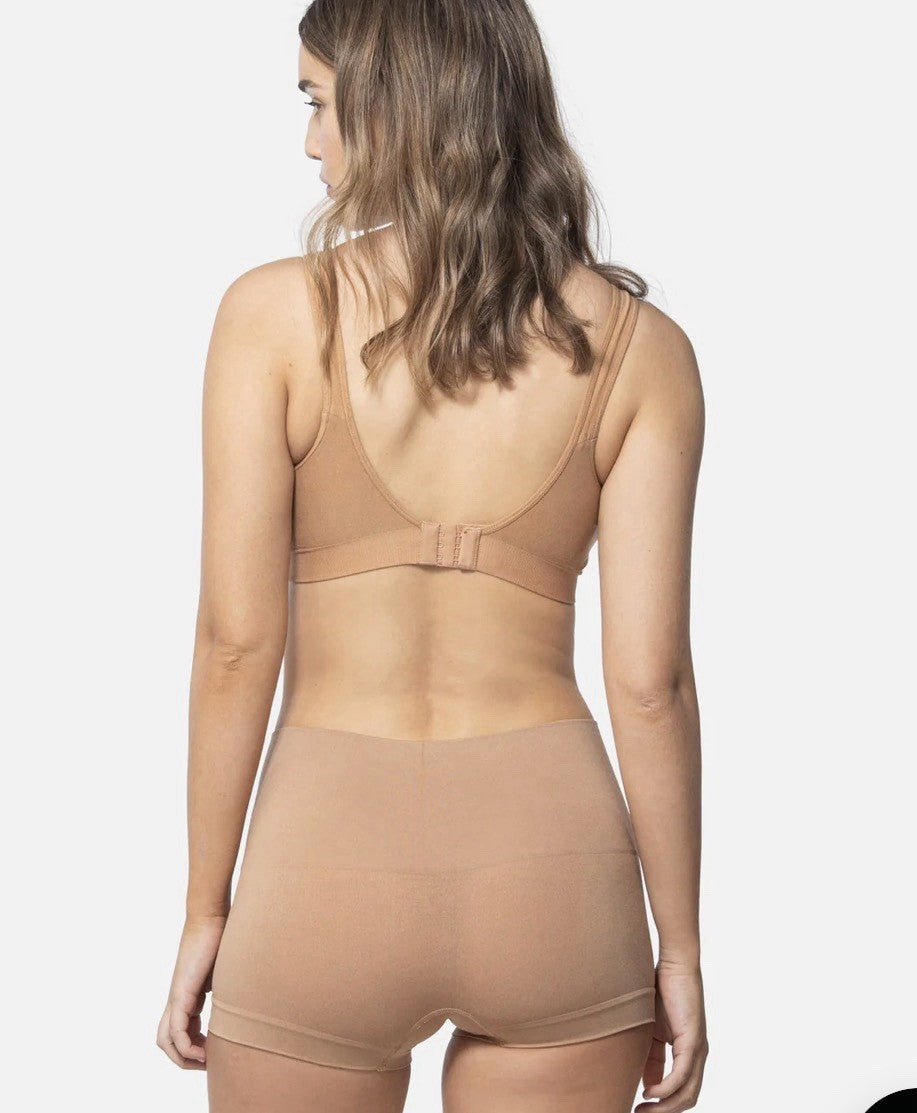 Underoutfit Smoothing at Waist Boyshort - 330 size Small, Coffee