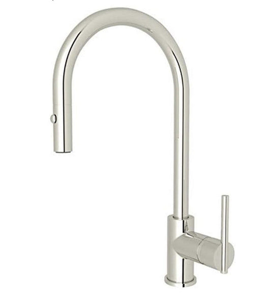 Rohl CY57L-STN-2 Pull-Down FAUCETS, 0-in L x 1.7-in W x 16-in H, Satin Nickel