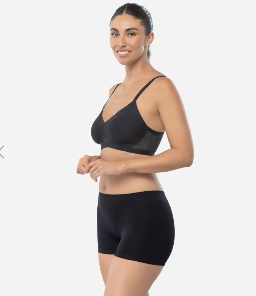 Underoutfit Smoothing at Waist Boyshort - 330,  size 2XL black