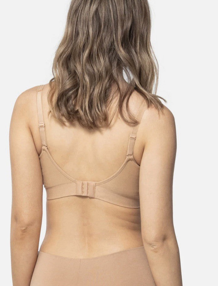 Underoutfit The Comfort Shaping Bra w/ adjustable straps 459- size Large, Coffee