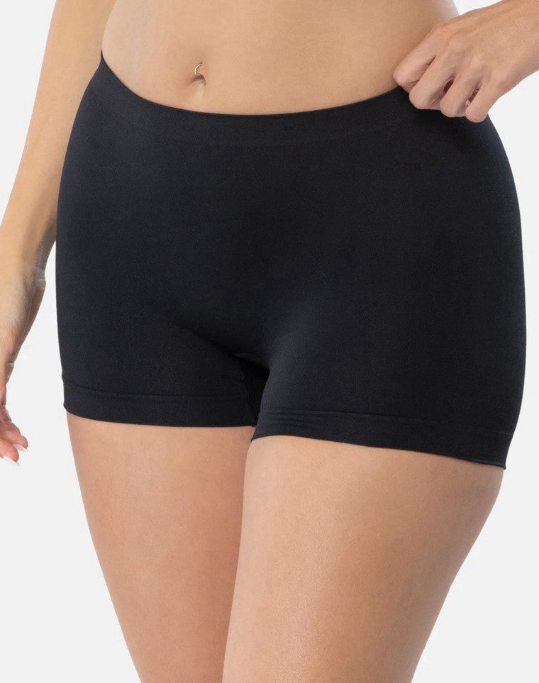 Underoutfit Smoothing at Waist Boyshort - 330,  size 2XL black